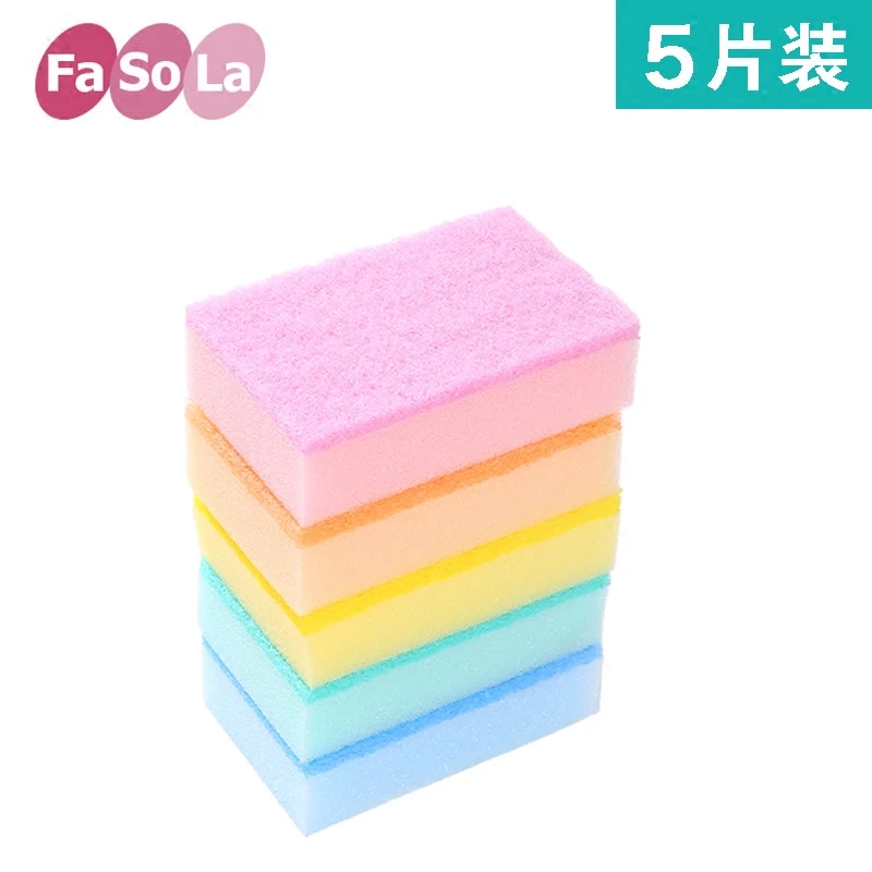 

Kitchen cleaning sponge colorful non-linting Japanese-style decontamination wipes and practical dish towels