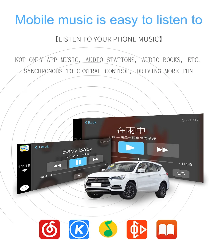 Carlinkit беспроводной Смарт ссылка Apple CarPlay ключ для Android навигации плеер мини USB Carplay палка с Android авто