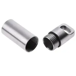 Водонепроницаемая бутылка для капсул, мини-контейнер, коробка для таблеток для выживания EDC из нержавеющей стали, емкость для бутылок для таблеток, чехол для путешествий