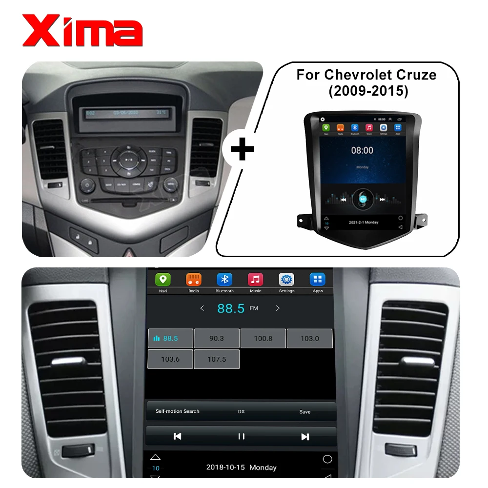 Автомагнитола XIMA Android10 мультимедийный Видеоплейер 2DIN с Wi-Fi Dsp DVD-плеером для Chevrolet