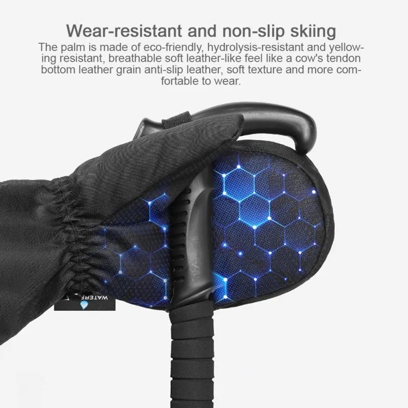 

2020 Ski Gloves Warm Sports Outdoor Non-Slip, Wear-Resistant, Windproof, Waterproof, And Thickened With Velvet And Cold-Proof