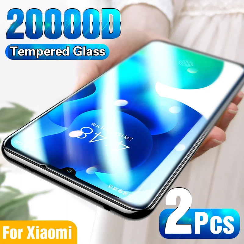 

2Pcs Full Cover Tempered Glass On For Xiaomi Mi 9 SE Lite 9T Pro Glass Screen Protector For Xiaomi Mi 8 A3 A2 Max 3 2 CC9 Glass