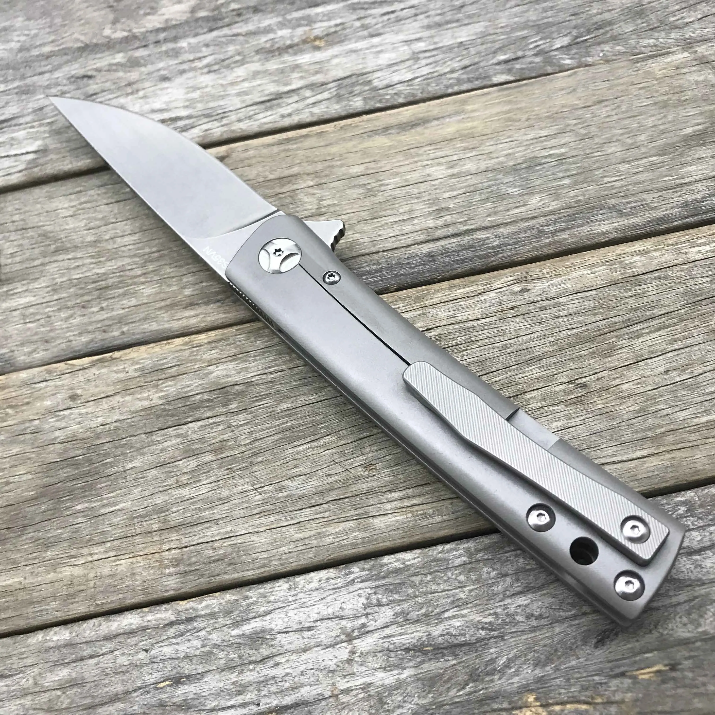 LDT TG02 складной нож S35VN лезвие титана TC4 ручка Тактический выживания Керамический шарикоподшипник открытый кемпинг охотничьи ножи