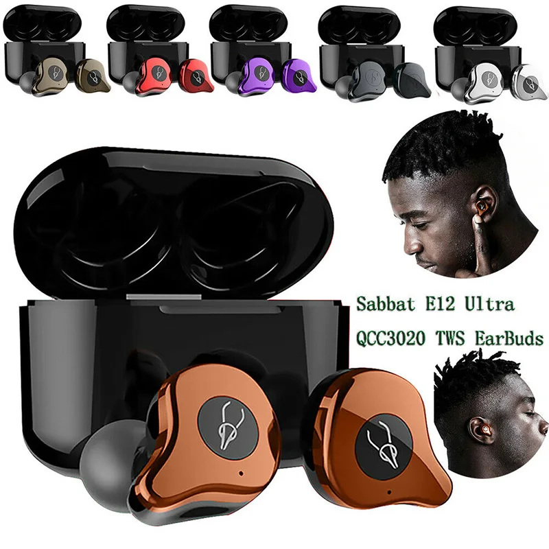 Наушники Sabbat E12 Ultra QCC3020 TWS Bluetooth 5 0 спортивные HiFi стерео беспроводные наушники