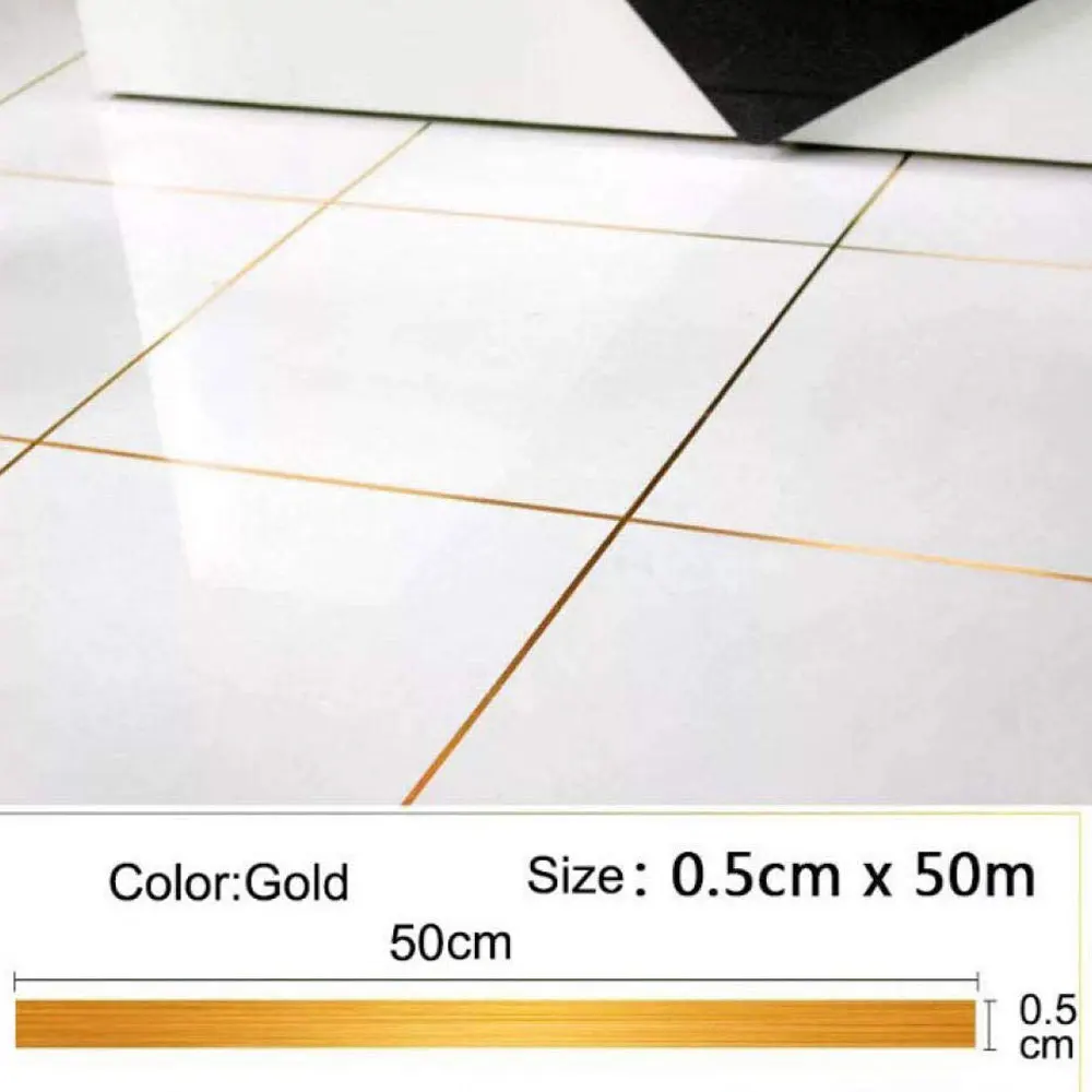 Водостойкая медная лента для украшения дома золотистого/серебристого цвета 50x0 05