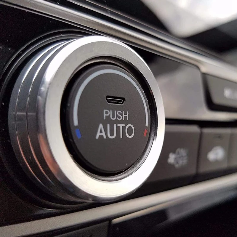 2 шт. Серебряный AC климат-контроль кольцо ручки крышки совместимы для 2016-Up 10Th Gen Honda