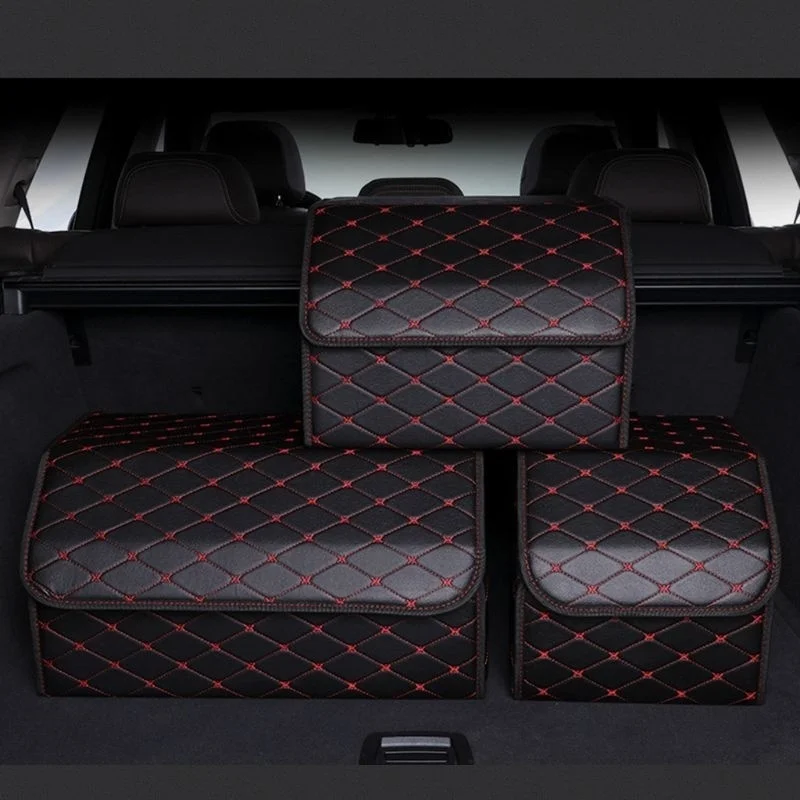 

Suitcase, auto organizer Pu, auto trunk storage bag, folding, large capacity, auto trunk organizer, auto product storage bag