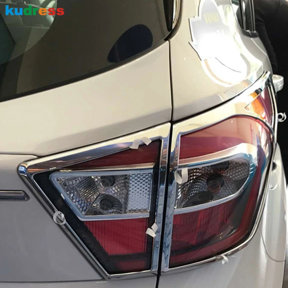 4 шт. хромированные накладки на задние фары для Ford Escape Kuga 2017 2018 ABS|hood cover|abs chromechrome car