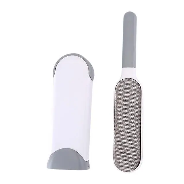 Gray big Magic Clean Brush Reusable Self-Cleaning Pet Hair Brush Set Double Lint Remover Fur Scrub Clothes Bag Dust Brusher - Цвет: Gray big