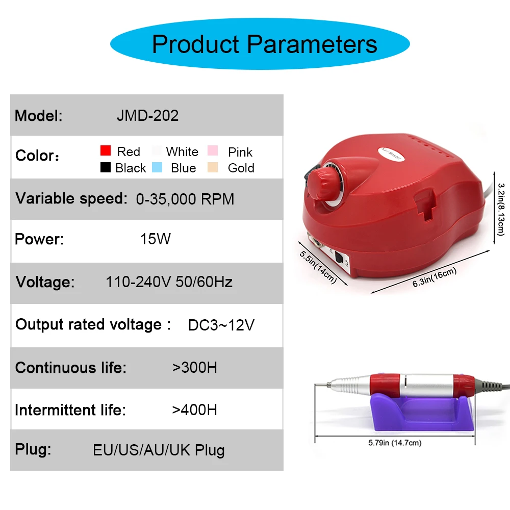 35000 об/мин профессиональная электрическая дрель для ногтей набор педикюрный