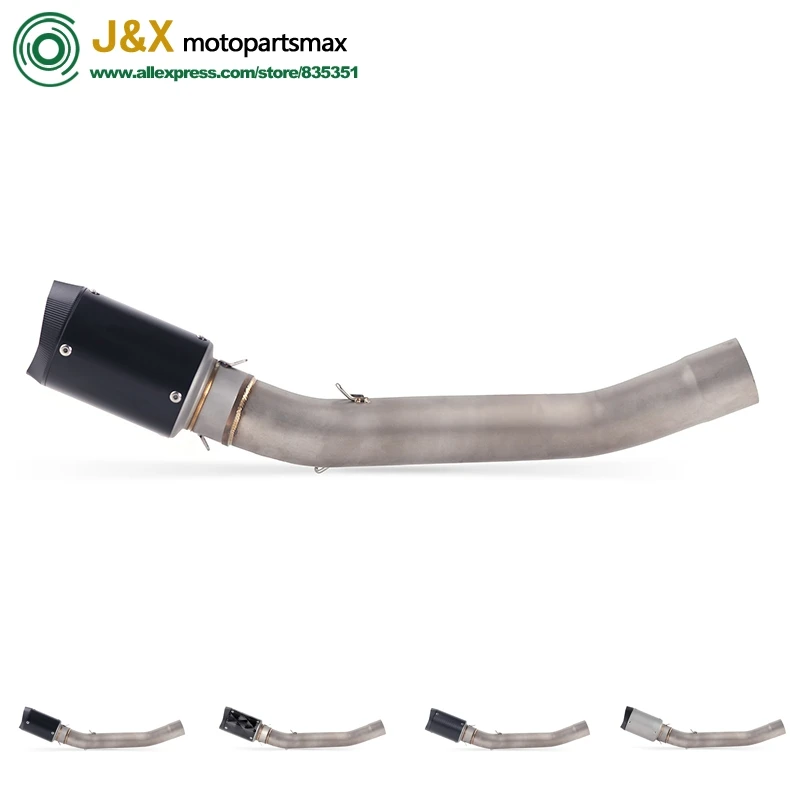 

Full System Slip On For kawasaki Z750 Z 750 Motorcycle Exhaust Muffler Escape Middle Link Mid Pipe