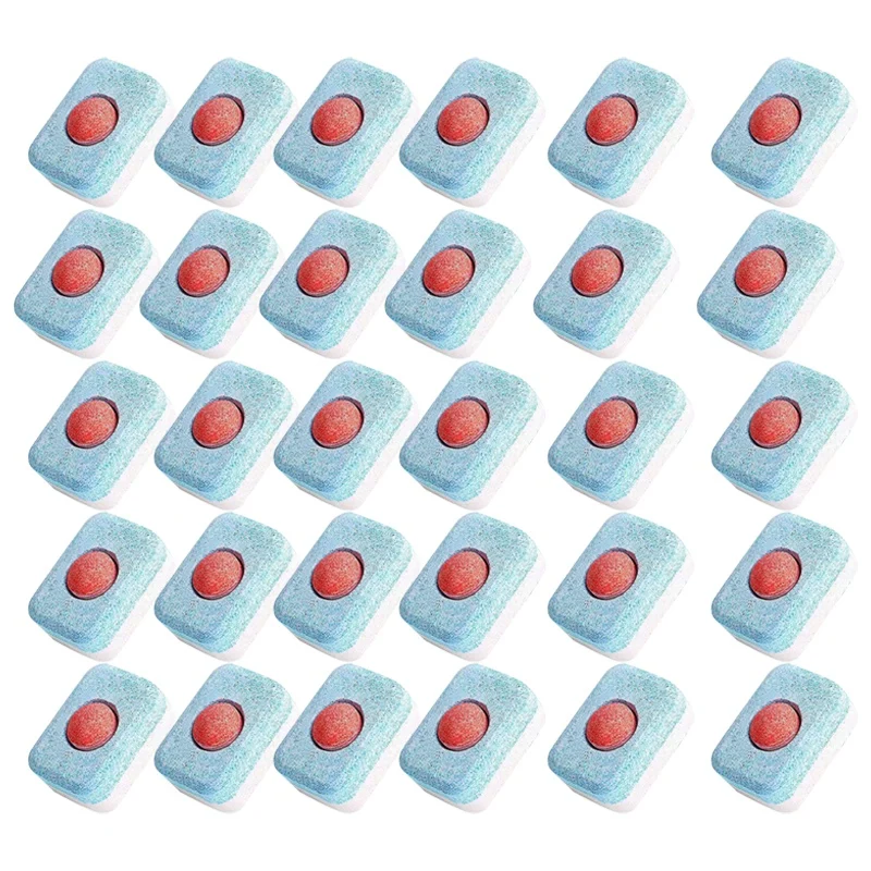 

30Pcs Dishwasher Detergent Tablet Dish Tabs Cleaning Dishwashing Concentrated Rinse Block