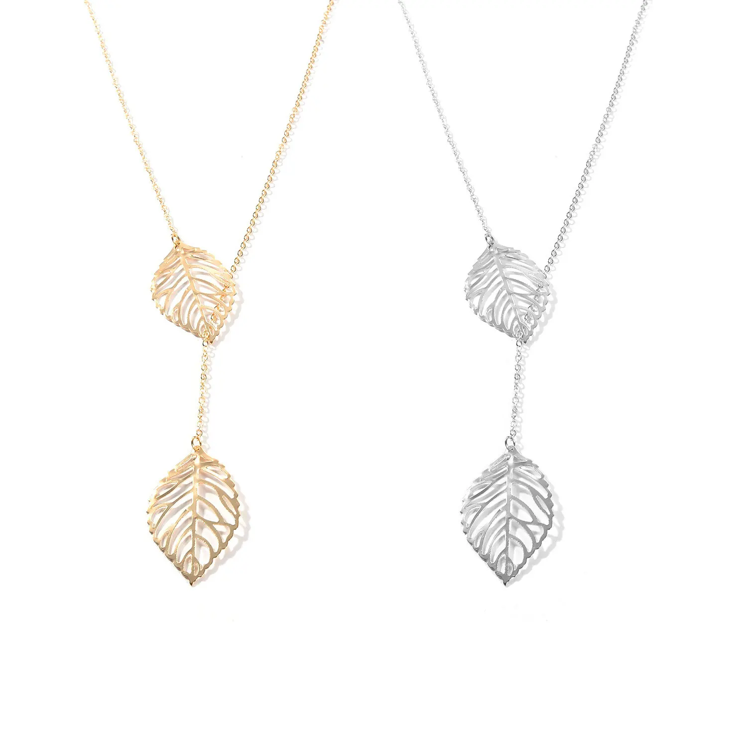 

Chokers Necklace Jewelry Special-Leaves Pendant Chain Women Simple Classic Personality Temperament Charm Necklaces