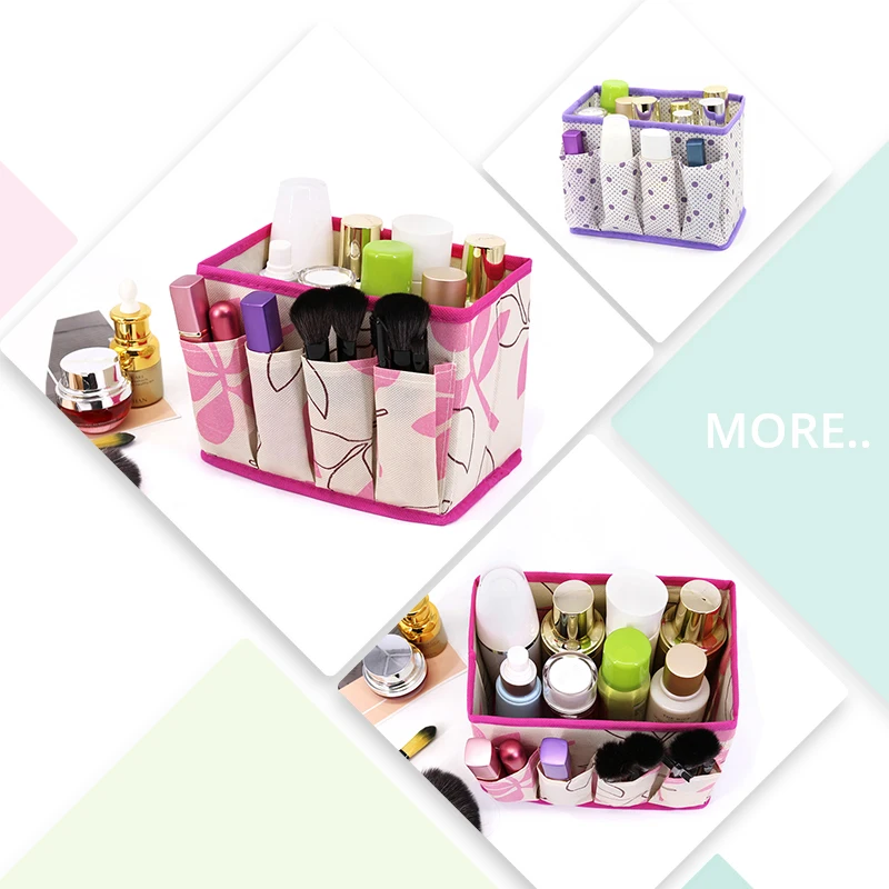 Большой емкости складной многофункциональный макияж косметические хранения Box