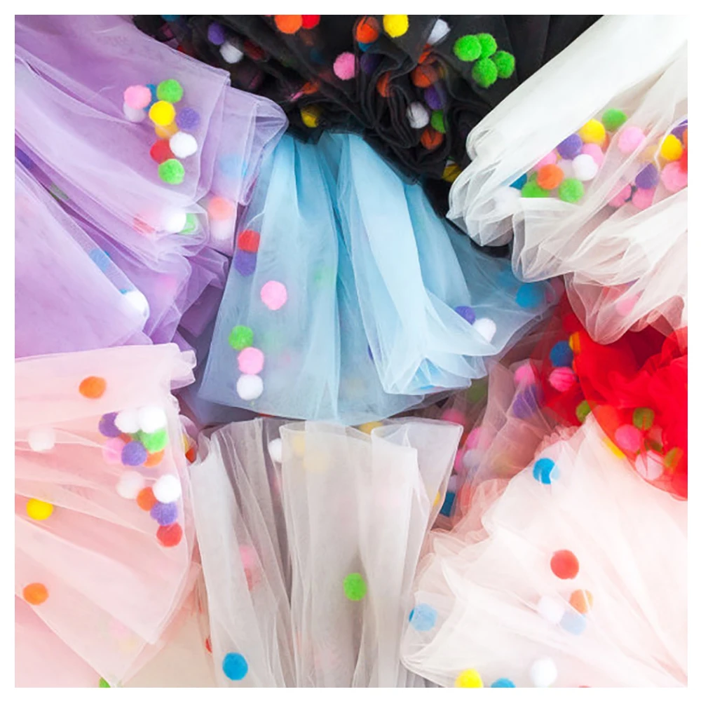 Летние юбки-пачки с помпонами для малышей детская юбка Детские юбки-американки