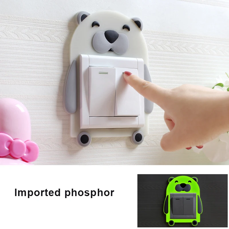 

Position Indication Luminous Switch Decoration Sticker Cartoon Wall DIY Decoration Fluorescent Glow in the Dark AC889