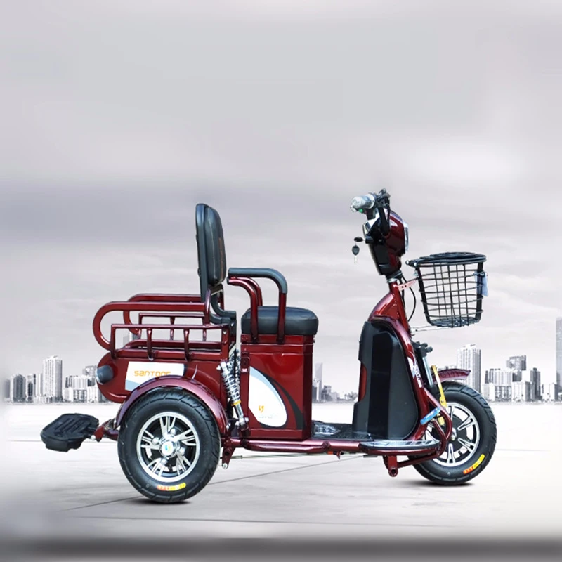 

Lithium Battery Double Brake Multifunctional Electric Adult Tricycle Three Wheels Scooter