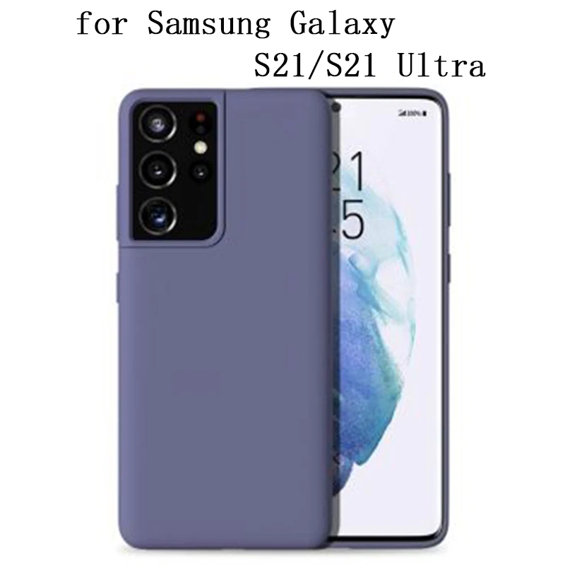 

Fashion Liquid Silicone Case Back Cover for Samsung Galaxy S21/S21Ultra Soft Gel TPU Phone Skin Bag for Samsung S21+ S21 Plus