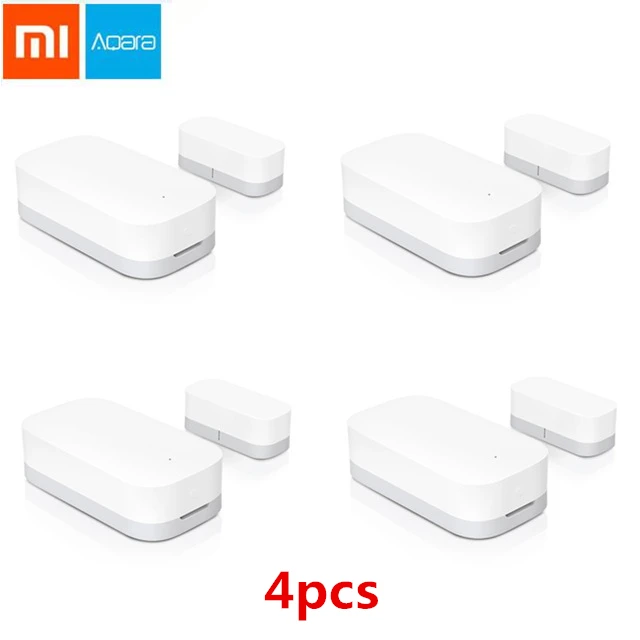 Xiao mi jia Aqara датчик окна двери Zigbee беспроводное соединение умный mi ni датчик двери работа с mi Home приложение для Android IOS - Цвет: aqara version 4pcs