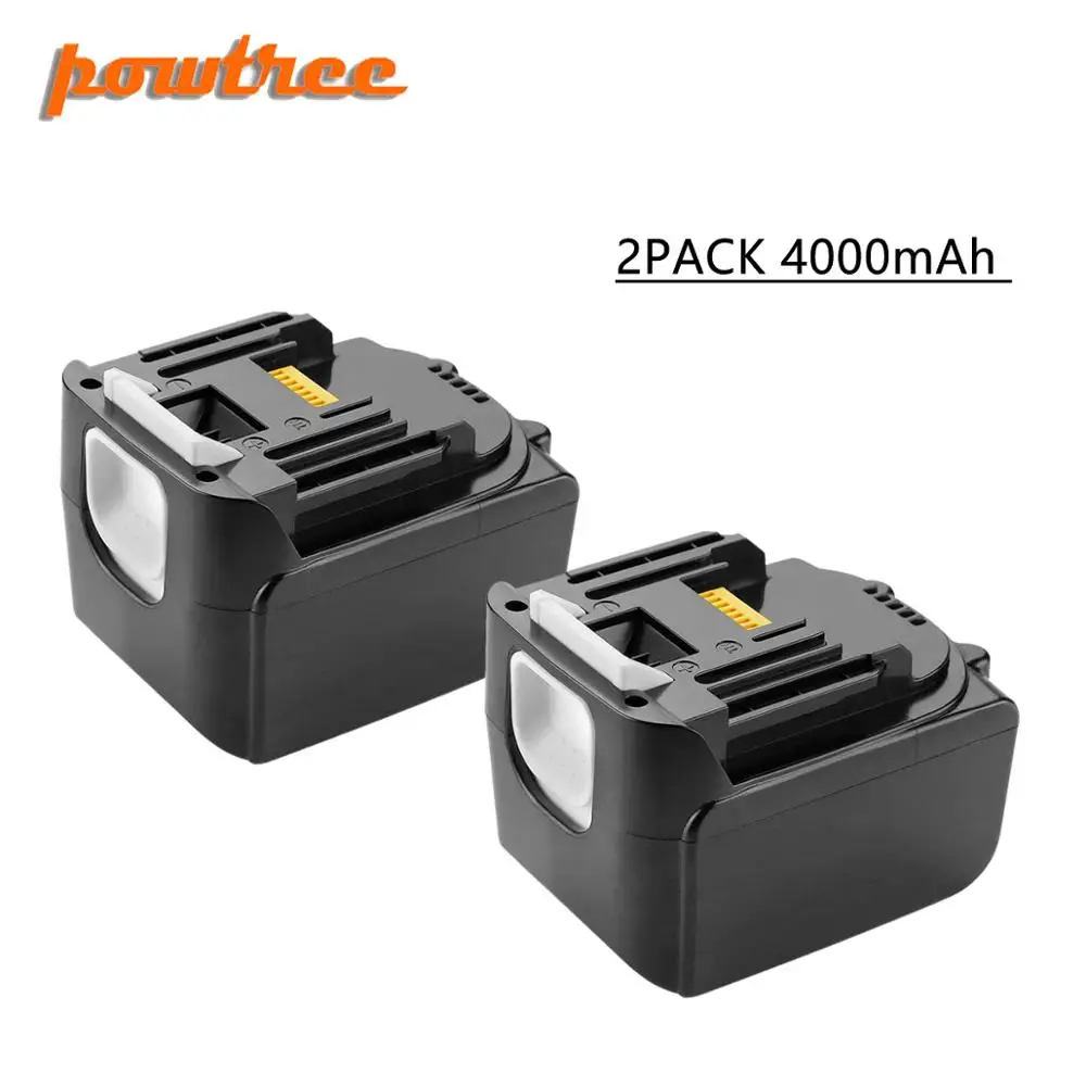 2PACK 4.0Ah Powtree Новинка 14,4 В 4000 мАч для Makita BL1430 сменный литий-ионный аккумулятор LXT200 BL1415 194558-0 194559-8 L30 - Цвет: 2PACK 4.0Ah