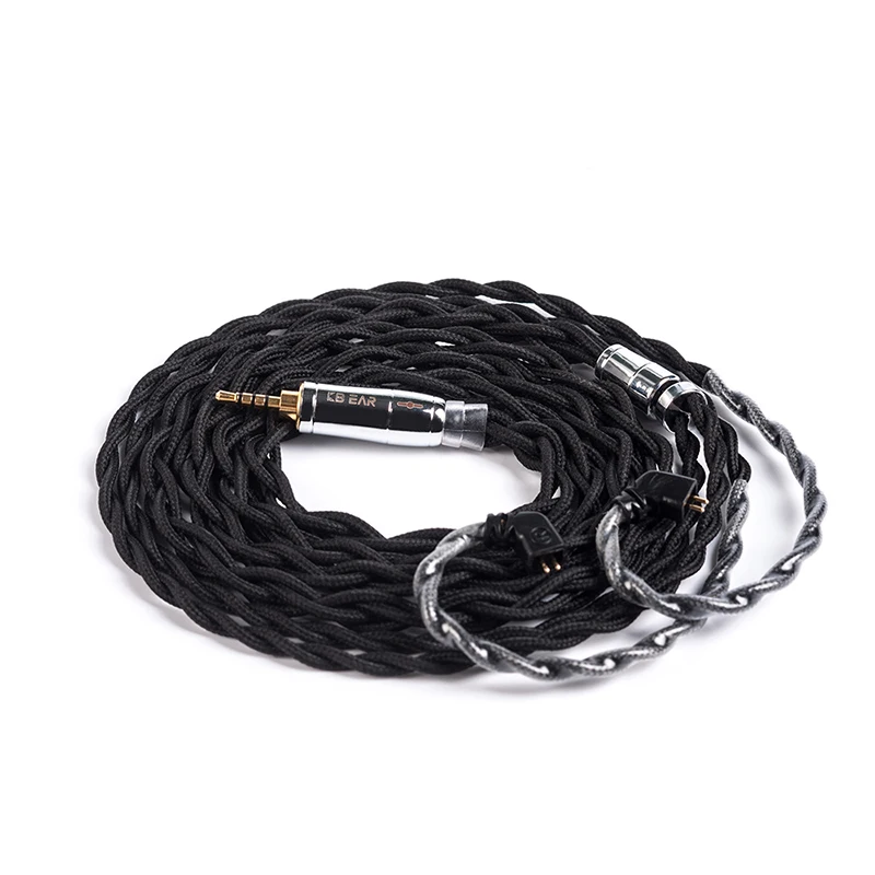 TFZ 2.5 KBEAR 4 ядра 7N один кристалл медный кабель 2,5/3,5/4,4 мм с MMCX/2pin/QDC TFZ для KZ ZS10 ZSN Pro ZSX BLON BL-03 V90 BA5 - Цвет: TFZ 2.5