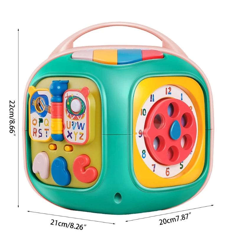 

Educational Kids Toddler Baby Toy Musical Activity Cube with Lights