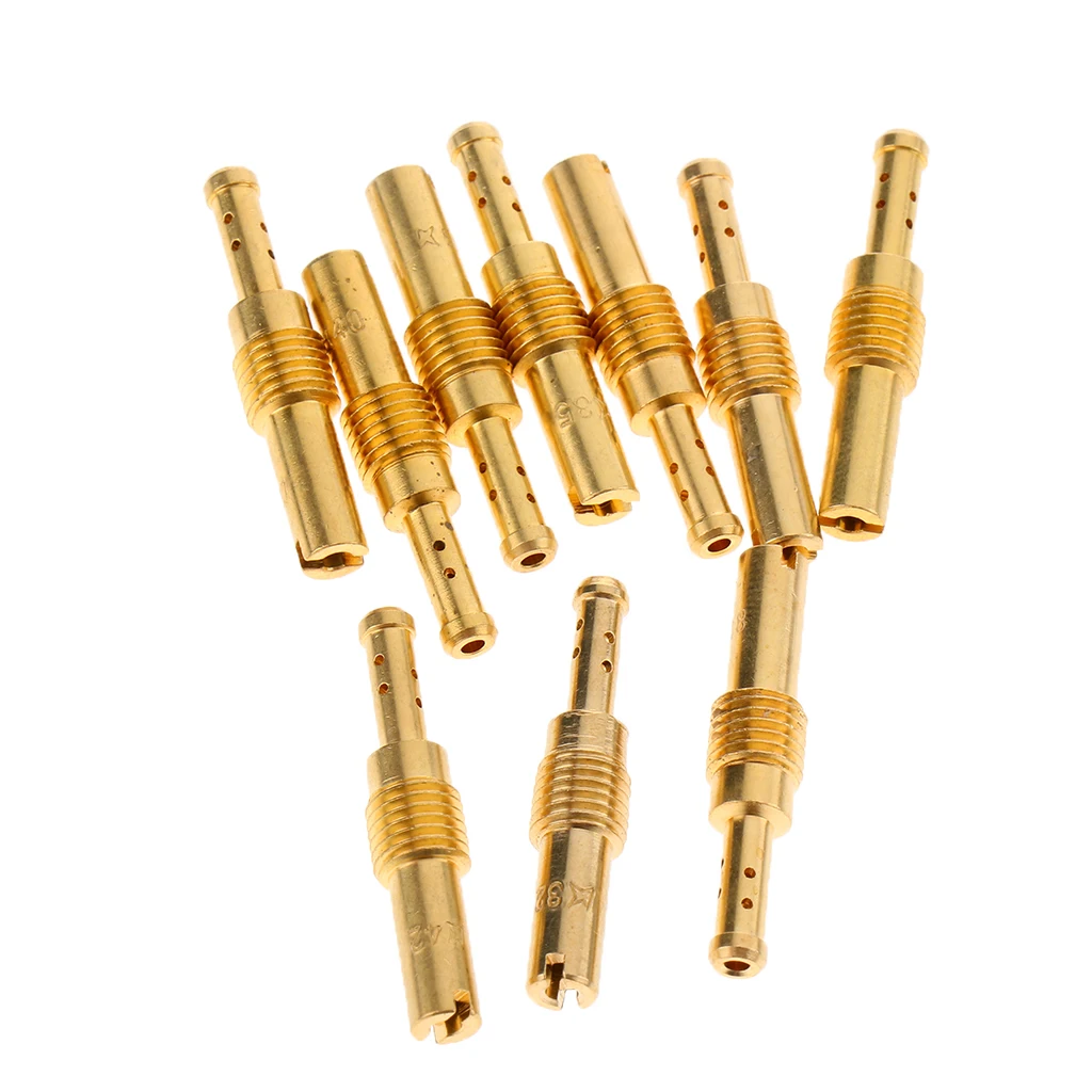 

10 шт. сплошной карбюратор медленный/Пилот струи для PWK KOSO KEIHIN OKO, 32, 35, 38, 40, 42, 45, 48, 50, 52, 55