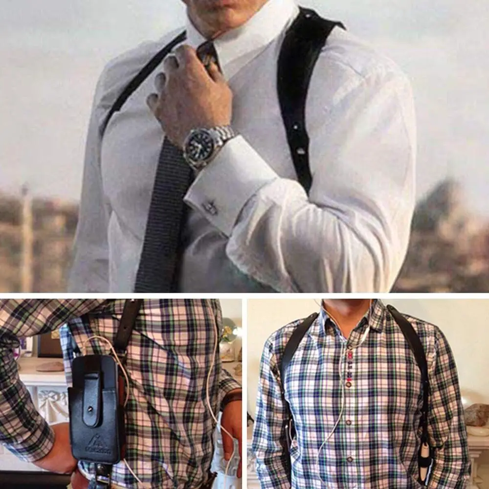 Yeahmart мужской кожаный Противоугонный защитный кошелек сумка для путешествий на