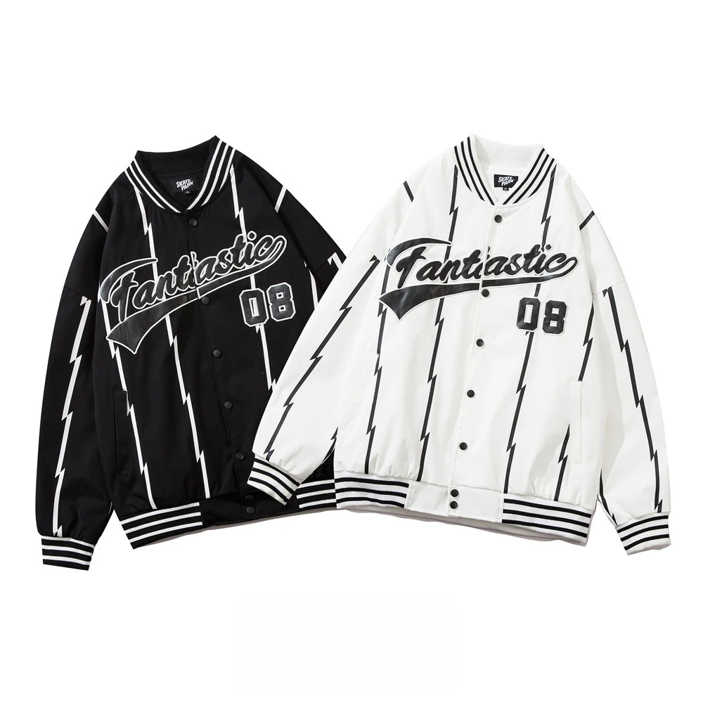 

UNCLEDONJM Stripe jacket men 2021AW techwear korean clothes fashion jacket men street wear men bomber jacket mens clothing 9187