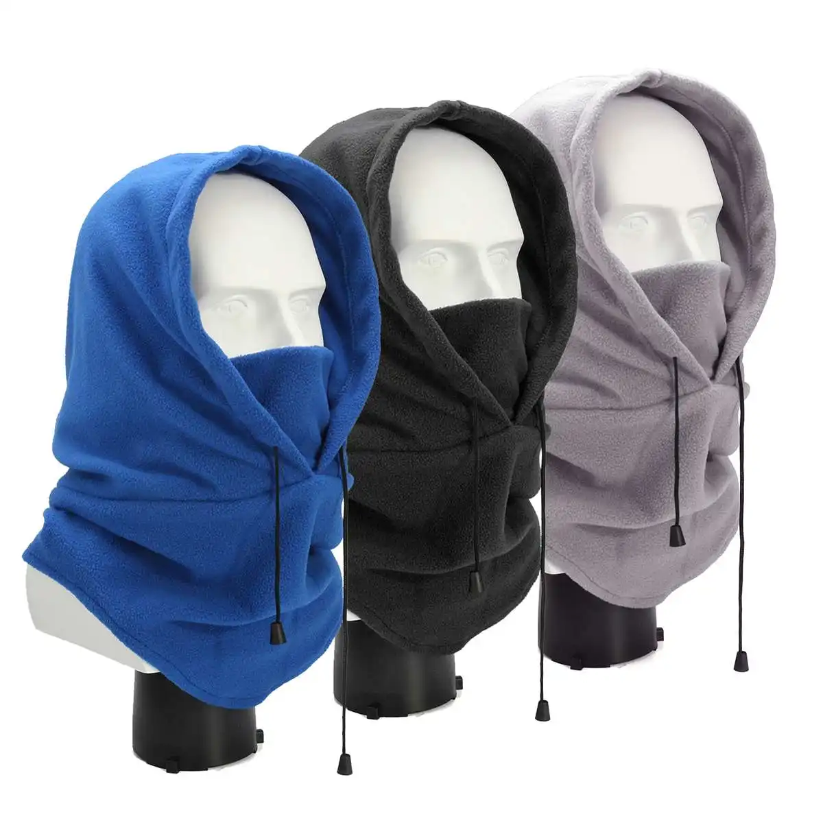 Многофункциональная Лыжная шапка шарф с капюшоном для женщин и мужчин Осень зима