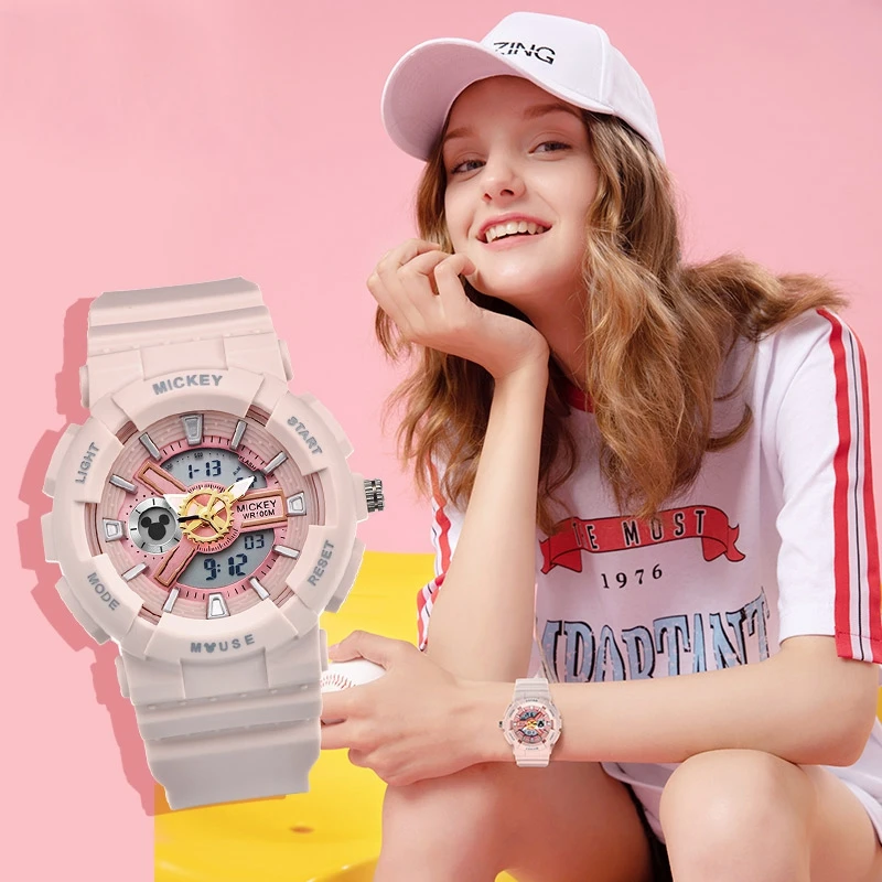 

5ATM Waterproof Children Dual Movement Watch Fashion Sport Women Men Wristwatch Kid's Rubber Digital Clocks Youth Teen Time New