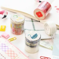 3pcs country road color washi tape set courtyard flower swan pastoral pattern adhesive masking tapes rurality stickers f170