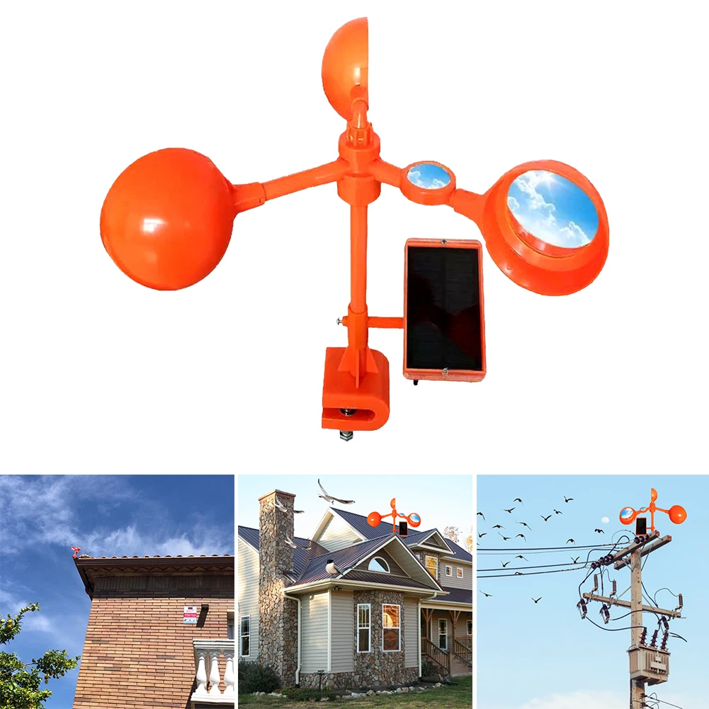 

Bird Repellent Bird Repellent Rotating Garden Wind Power Drive Solar Animal Repellent Pest Repeller For Garden Accessories