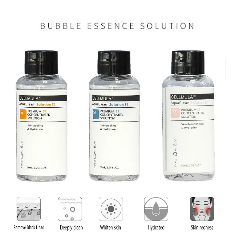 

Aqua Peeling Solution 3 Bottles 50ML Aqua Facial Serum Hydra Hydro Facial Peeling For Normal Skin Microdermabrasion Liquid