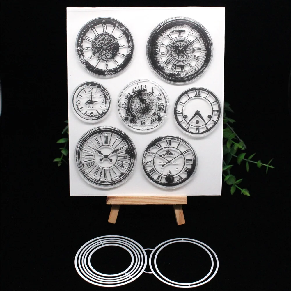 Металлические режущие штампы и часы KSCRAFT для скрапбукинга сделай сам