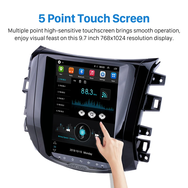 Seicane 9," Android 9,1 Автомагнитола для Nissan NAVARA Terra с gps Navi системой Зеркало Ссылка wifi Поддержка 3g OBD2 DVR SWC