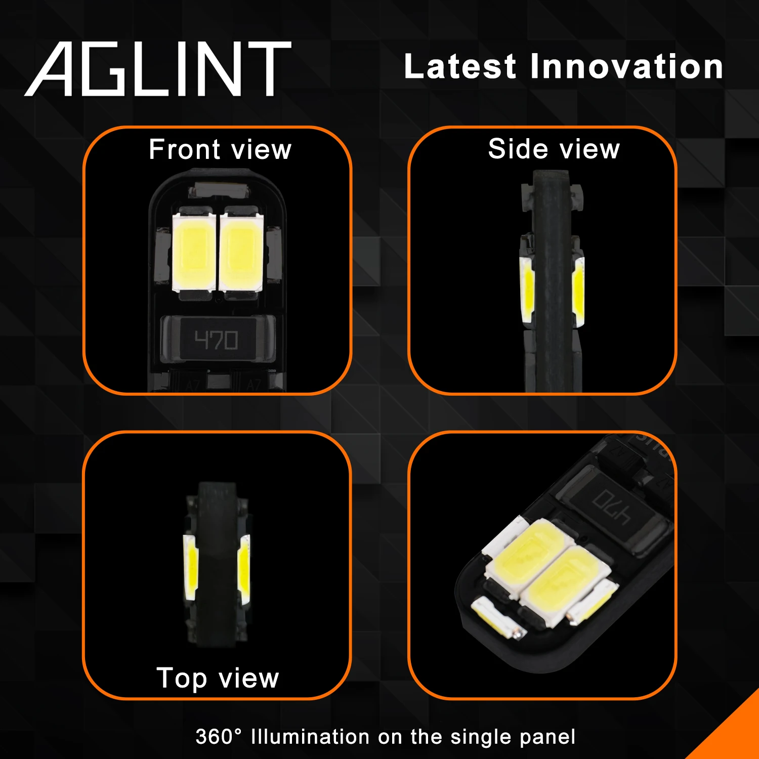 AGLINT 8 шт. супер белый T10 W5W 194 168 светодиодный CANBUS без ошибки лампы для Ford Focus 2