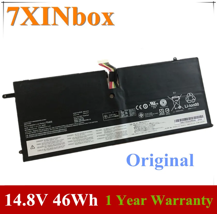 7XINbox 14,8 V 3.11Ah 46wh АСМ 45N1070 45N1071 ноутбук Батарея для lenovo ThinkPad X1 для углерода X1C серии 3444 3448 3460 планшет