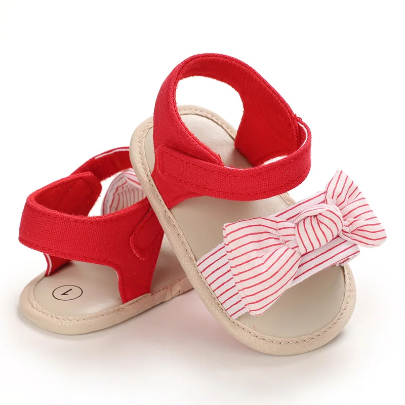 

Baby Girl Summer Sandals Soft Sole Shoes Lovely Bowknot Sandal Toddler Infant Prewalkers Babies Accessories