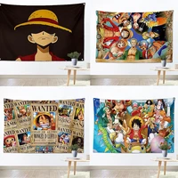one piece luffy anime cartoons posters wall art home decoration painting stickers flags banners tapestry hanging cloth a1