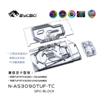 bykski n as3090tuf tc gpu water block cooler for asus tuf rtx 3090 3080 gaming graphic card with special copper back plate