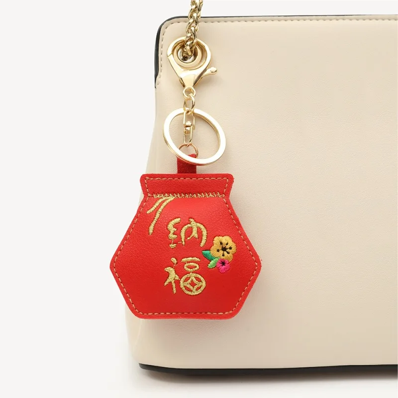 Брелок ручной работы из Китая в традиционном стиле с сумкой удачи креативный
