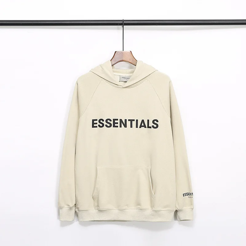 

20s Fashionable Autumn Winter New Fog Double Thread Three Dimensional Pressing Glue Letter Logo European Terry Hoodie