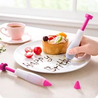 cake decorating writing pen silicone cake piping pen diy writing pastry icing pen kitchen baking cream fondant decorating tool