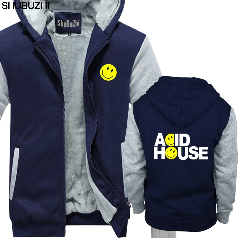 

Acid House winter thick hoodies music rave top winter party festival drum n bass fantazia warm coat winter thick hoodies sbz1393