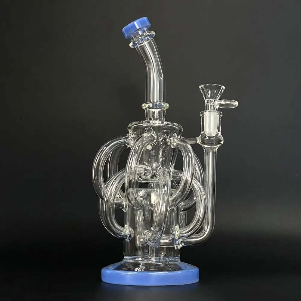 

22cmglass Hookah Pipe Comes With A Bowl Shisha Gooseneck Crystal White Chicha Smoke Glass Oil Collector Blunt Dab Rig Hookahs Se