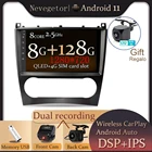 Автомобильный мультимедийный проигрыватель, стерео магнитола на Android 11 с GPS-навигацией, IPS, для MercedesBenzW209W203MMLW163VianoW639Vito