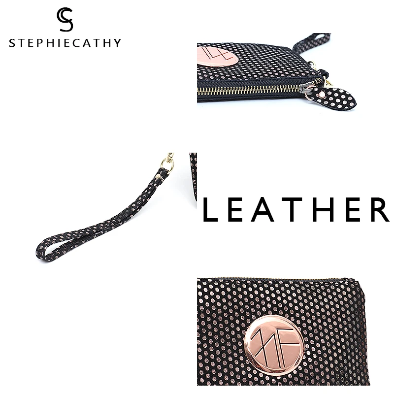 SC маленькие женские кошельки из натуральной кожи с ремешком на молнии сумочка