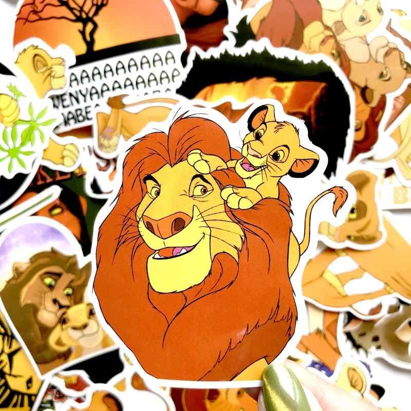 50 шт. ПВХ водонепроницаемый Simba Король Лев Мир животных крутые наклейки на