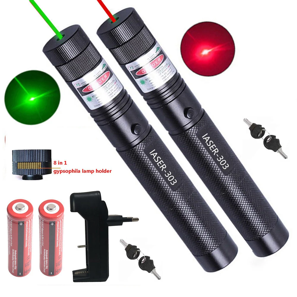 

Powerful green laser pointer 1000m 5mw red dot laser pointer burning laser pointer Powerful laser pointer 8 in 1 laser head
